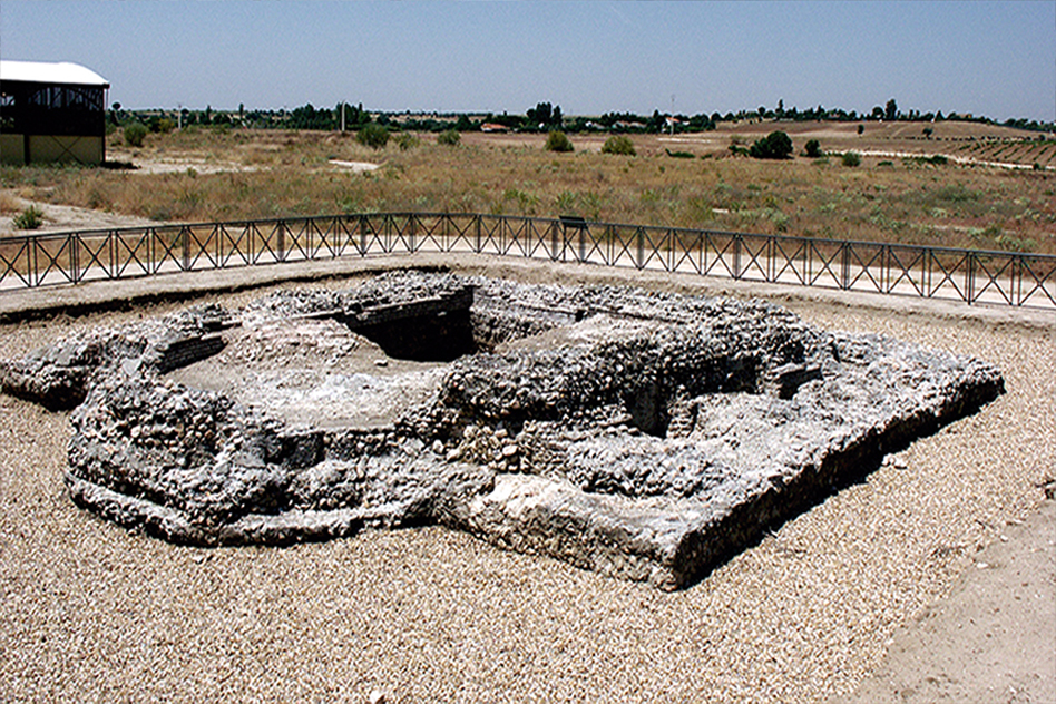 Estado actual de las ruinas del mausoleo.