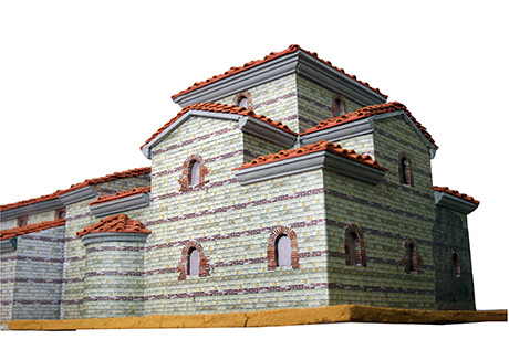 Maqueta del edificio palacial romano