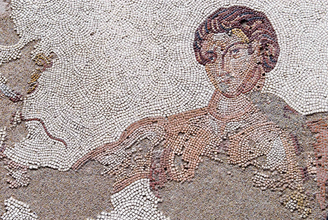 Mosaico de La Iliada.